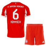 Günstige Fußballtrikots FC Bayern München Joshua Kimmich 6 Kinder Heimtrikot 2025-26 Kurzarm